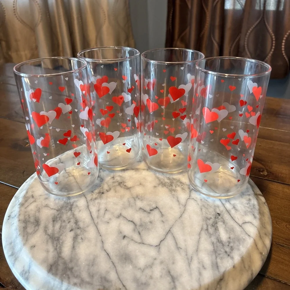 4pc VTG Libbey Hearts 6
